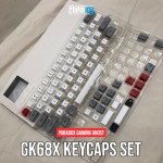 Paradox Ghost DIY GK68X PBT Keycaps - Grey White